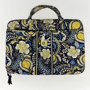 Vera Bradley Ellie Womens Handbag Multicolor Paisley Floral Portfolio Laptop Bag